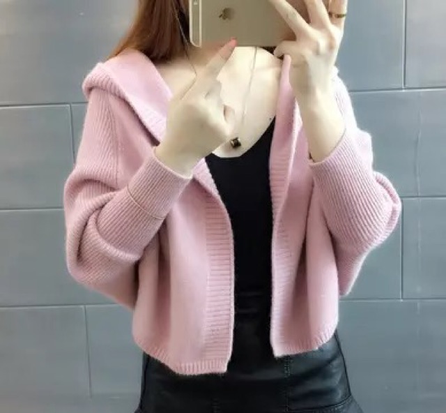 áo khoác nữ cape bat áo len ngắn choàng mùa thu đông | BigBuy360 - bigbuy360.vn