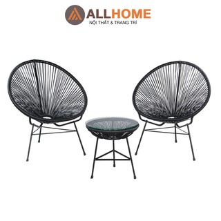 Ghế Ban Công Ngoài Trời Acapulco ALLHOME Chất Liệu Sợi Mây Nhựa Chịu Được Nắng Mưa Kiểu Dáng Đẹp Nhiều Màu Sắc