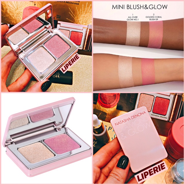 [Natasha Denona] Má hồng + highlight Mini Diamond & Glow Cheek Duo | BigBuy360 - bigbuy360.vn