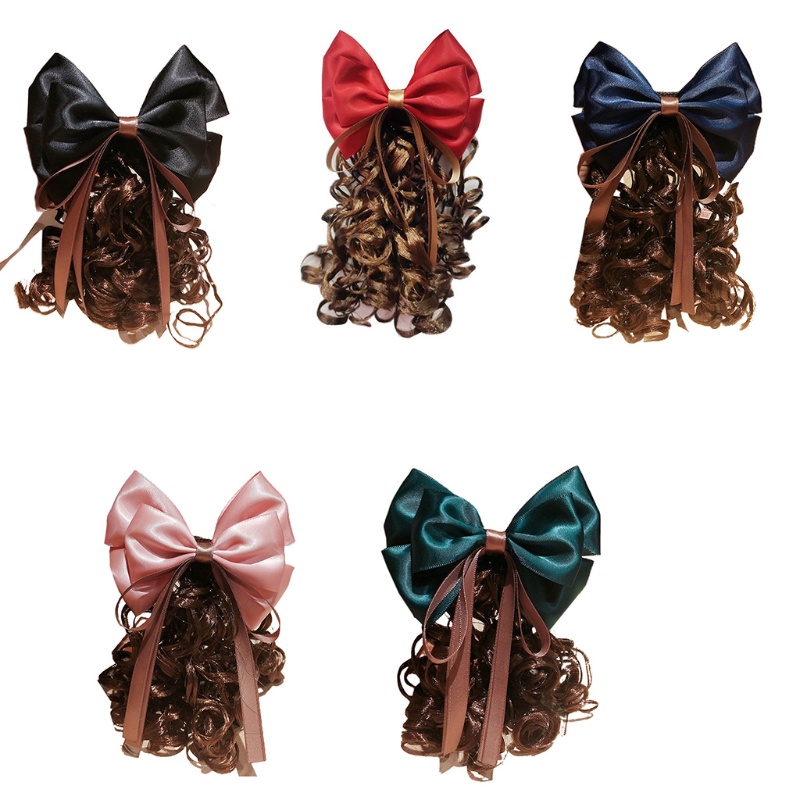 Kẹp Tóc Đính Nơ Ruy Băng Dành Cho Thanh Thiếu Niên