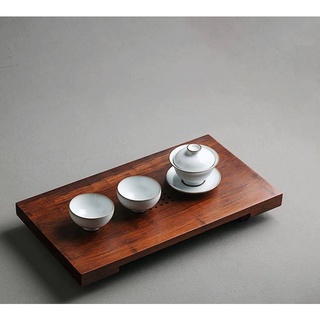 Khay trà chữ nhật gỗ hồng mộc