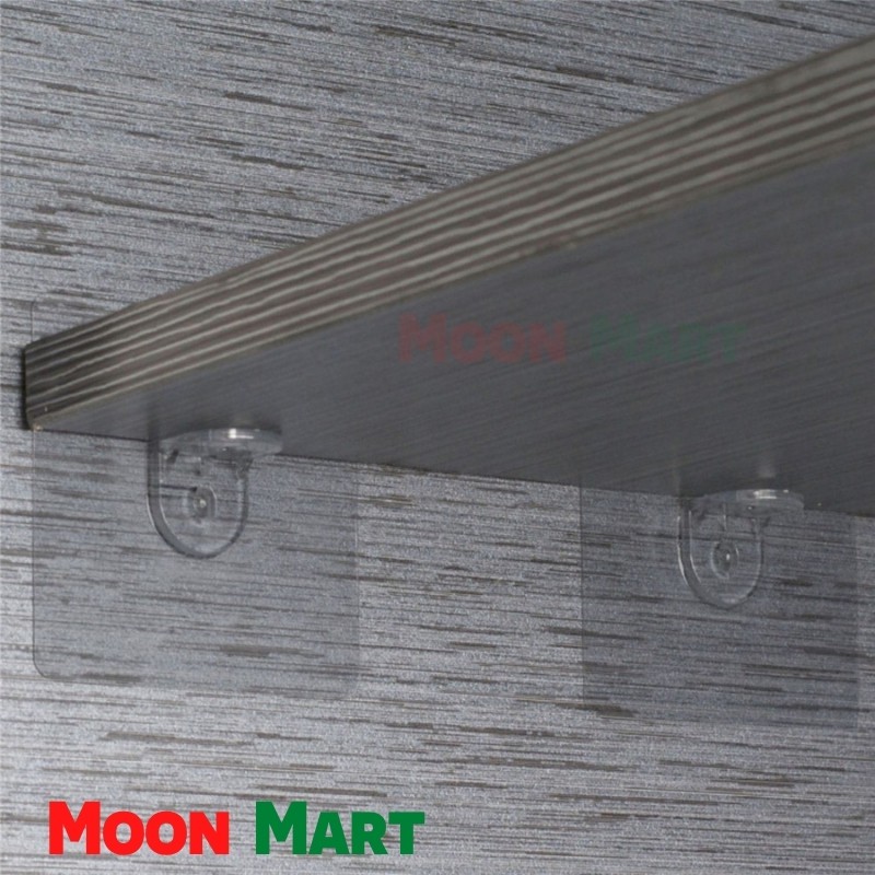 Miếng dán giá đỡ kệ gỗ treo tường, kệ sách, tủ giầy, miếng dán ke góc chữ L