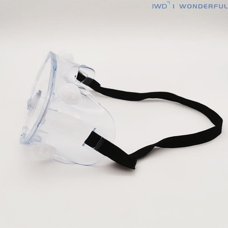 IWD Protective Safety Goggles Reusable Vent Reusable Transparent Clear Anti-Fog Dustproof Anti-Splash Eyewear