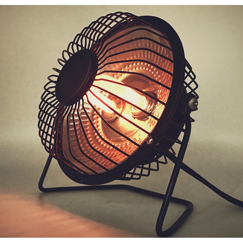 Quạt sưởi ấm mini để bàn, quạt sưởi ấm mùa đông mini nhỏ gọn, đường kính 19cm, công suất 300W, tản nhiệt đều, ấm áp