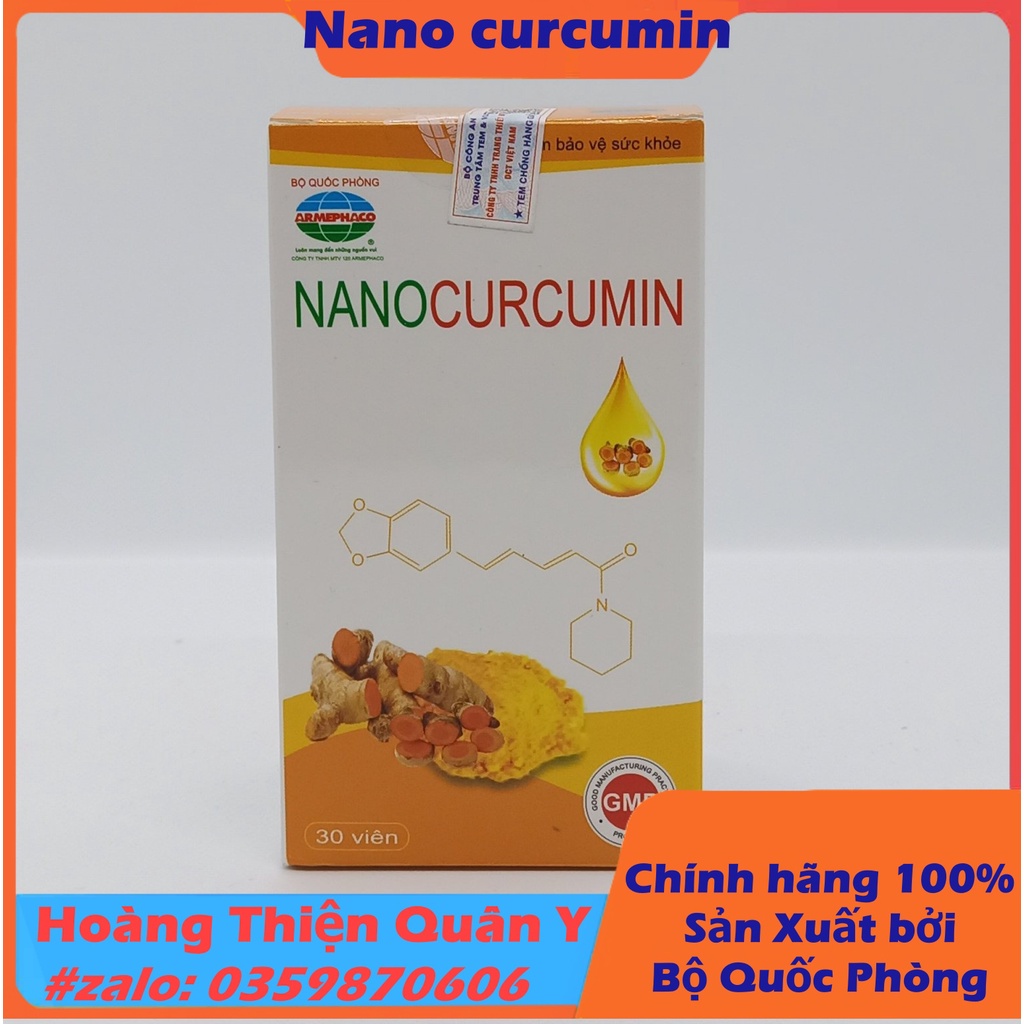 Nano Curcumin Lọ 30v - Bộ Quốc Phòng