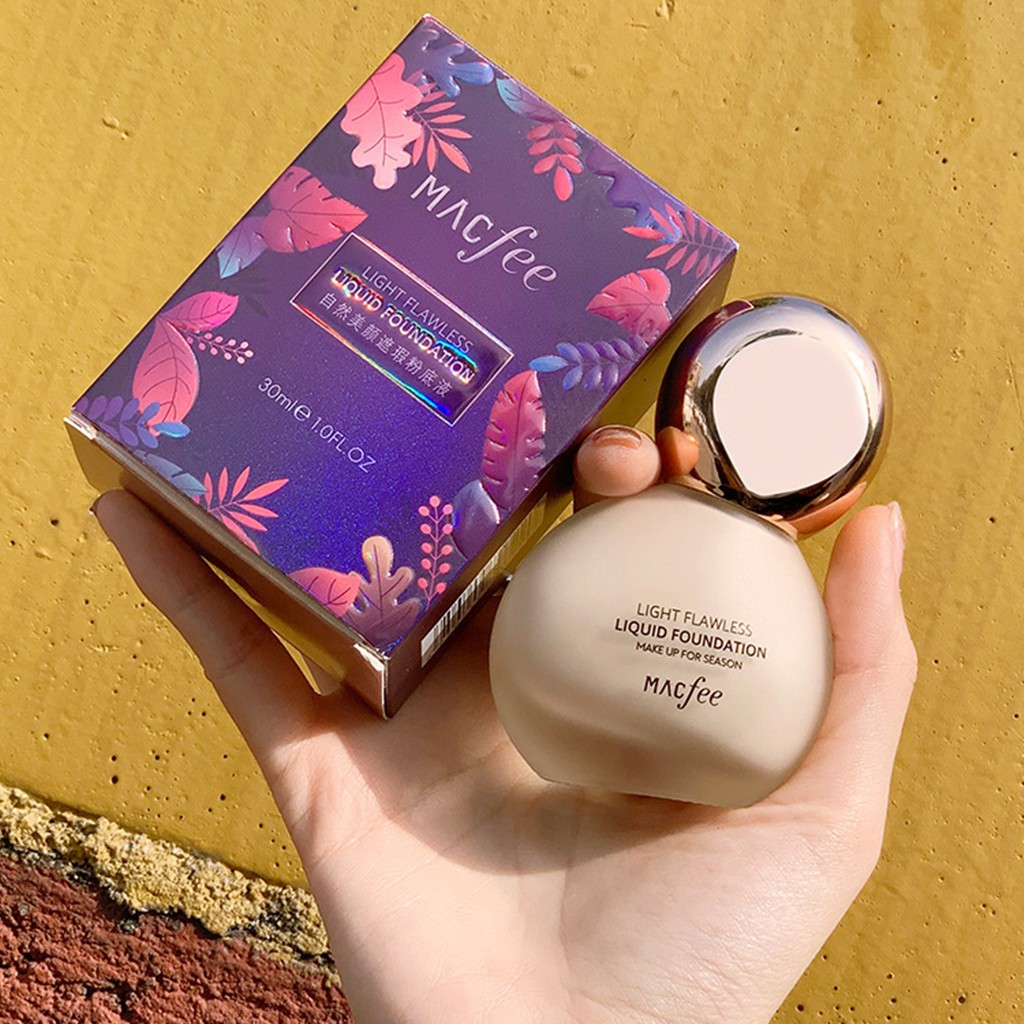 【có sẵn】Kem nền che khuyết điểm dưỡng ẩm lâu trôi thiết kế chai hình bóng đèn MACFEE  Nội Địa Trung | BigBuy360 - bigbuy360.vn