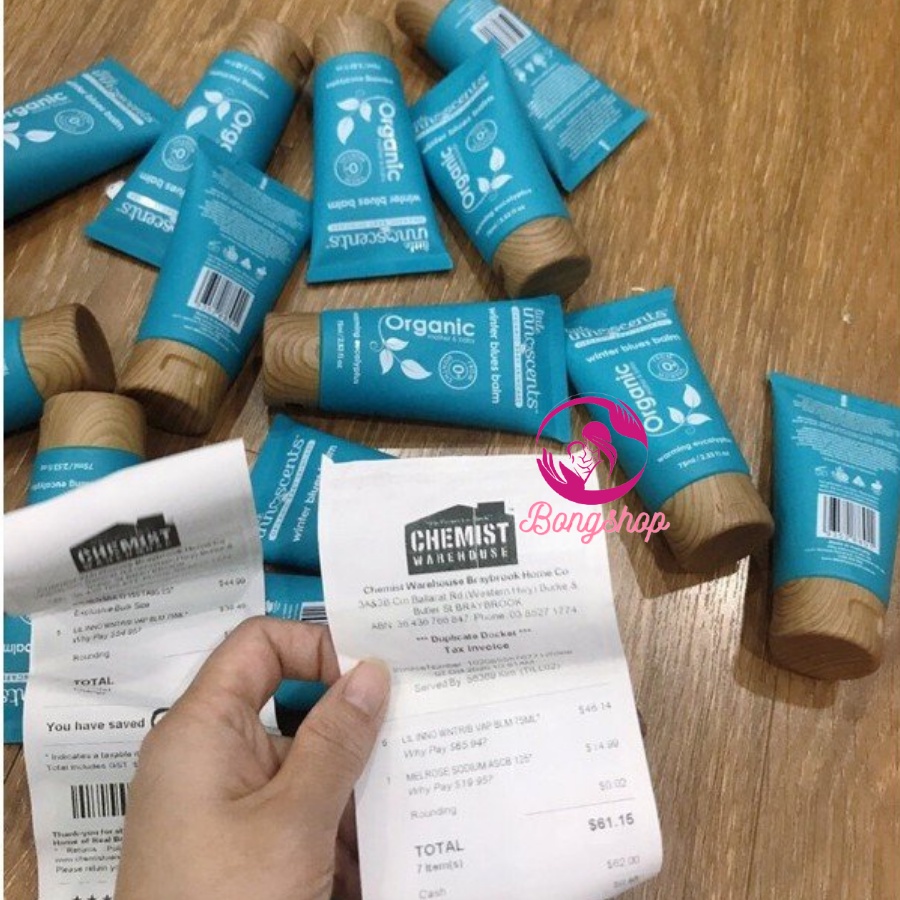 Dầu bôi ấm ngực Hữu cơ từ Khuynh Diệp  Little Innoscents Winter Blue Balm