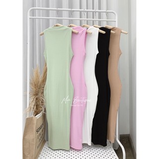 váy body thun sát nách freesize