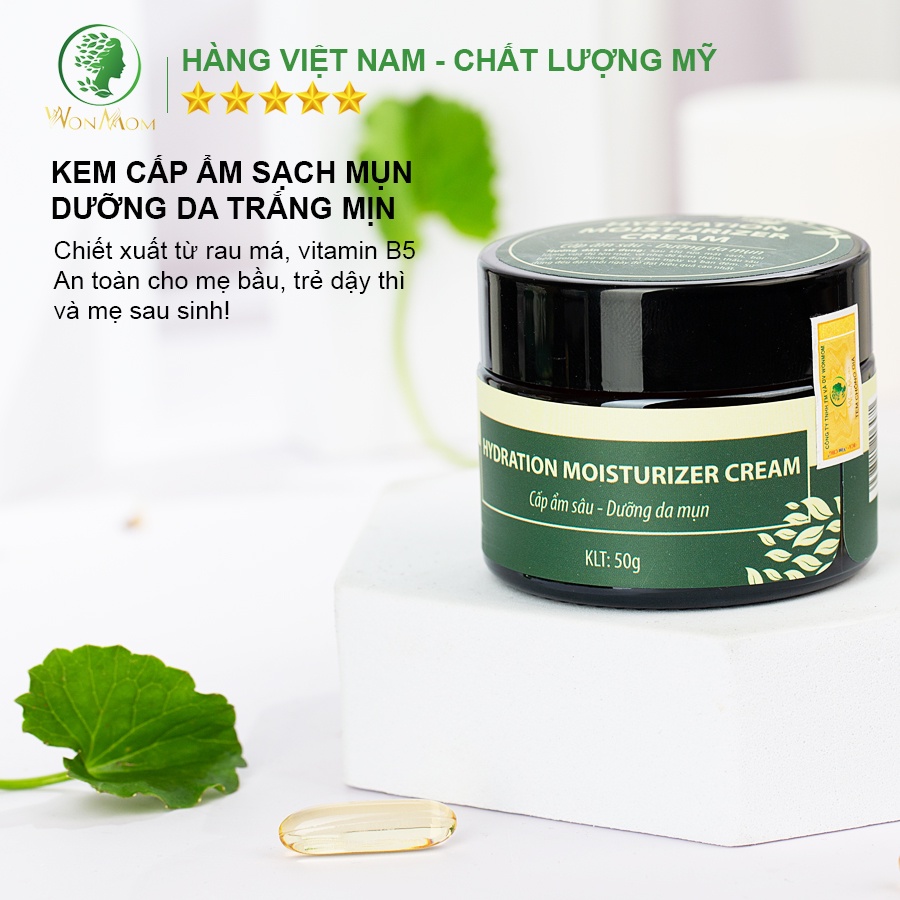 Bộ trắng da, sạch mụn cao cấp Wonmom ( Sữa rửa mặt + Scrub nghệ + Kem cấp ẩm + Serum mụn + Mặt nạ nghệ + Xông mặt )