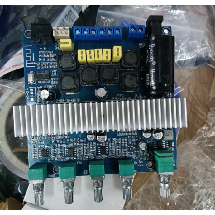 Bảng mạch khuếch đại âm thanh TPA3116 2.1 kênh DC12V-24V 2 x 50W và 10 kênh tiện lợi