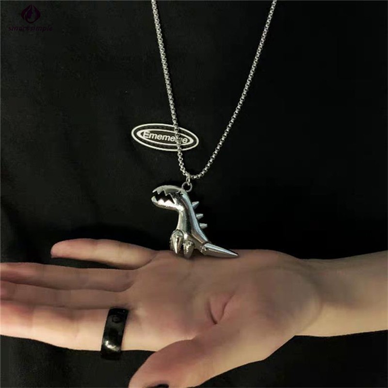 Dây Chuyền Mặt Hình Khủng Long Phong Cách Hip Hop Độc Đáo