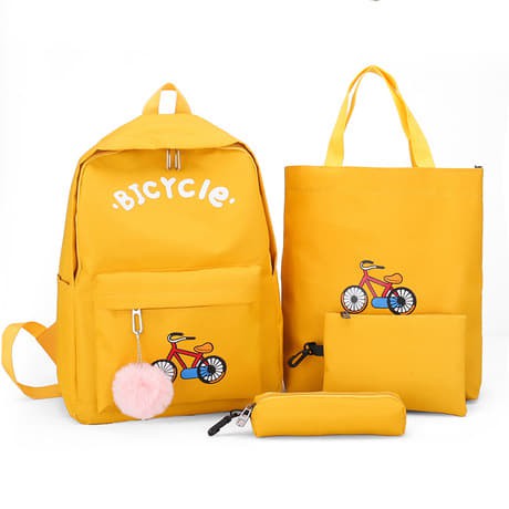 [COMBO 4 MÓN] Balo đi học BICYCLE - 4 màu