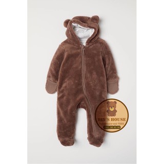 Body lông tai gấu H&M sz 0-9M form to