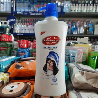 Dầu Gội Lifebuoy Tóc Dày Óng Ả 640g