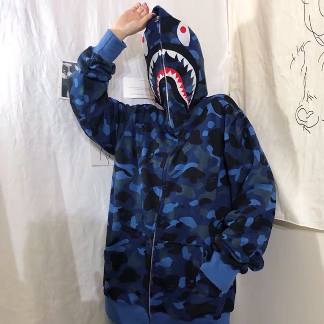 [ XẢ KHO ] SẴN TÍM M, XL - TRẮNG XL ÁO KHOÁC BAPE NAM NỮ