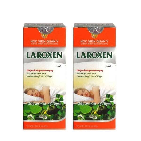 2 hộp Siro ngủ ngon Laroxen Học viện quân y giúp an thần ngủ ngon chai 100ml