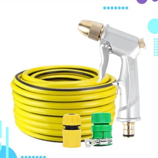 Rửa xe tưới cây Bộ dây và vòi xịt tăng áp lực nước 300% loại 30m cút nhựa,nối nhựa 206701