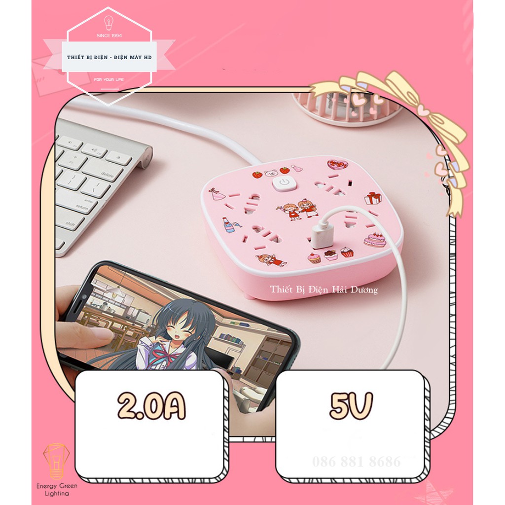 Miếng Dán Sticker Siêu Dễ Thương - Dành Cho Ổ Điện Và Các Thiết Bị Sinh Hoạt Cá Nhân Trong Nhà - 1 tấm 30 sticker dán