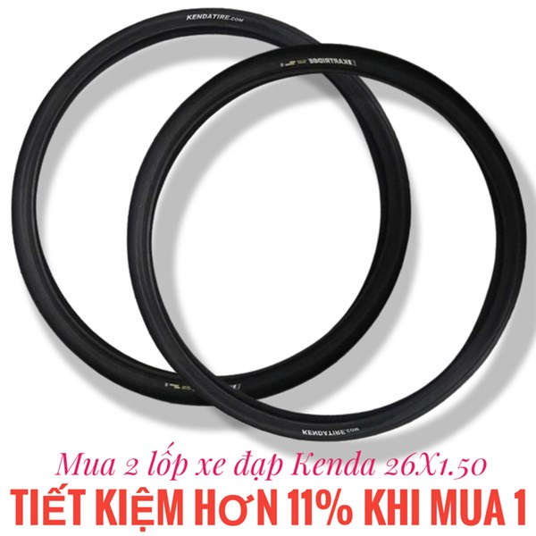 Bộ 2 Lốp xe đạp leo núi Kenda Kartridge 40-559 (26X1.50), dành cho xe đạp địa hình leo núi, sản xuất
