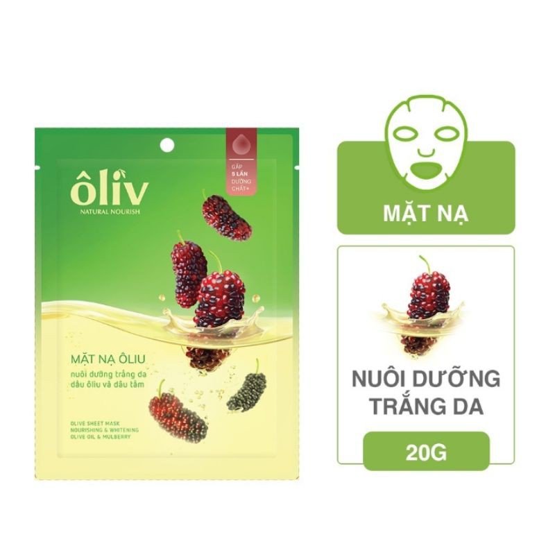 mặt nạ dưỡng trắng da ôliv