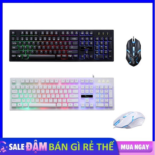 Bàn phím kèm chuột máy tính G20 PRO 2019 Có LED 7 Màu