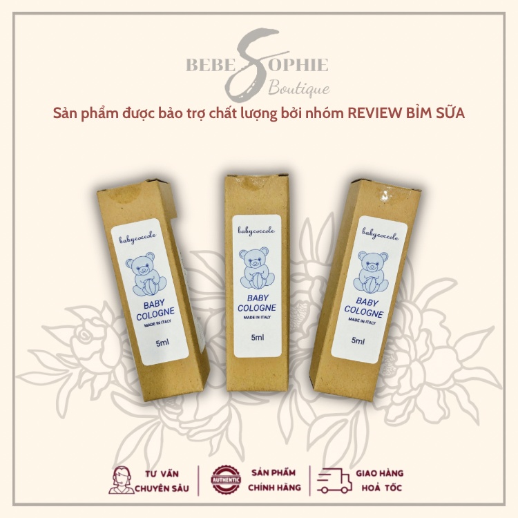 Nước hoa cho bé từ sơ sinh - chiết xuất từ hoa sen Babycoccole 5ml