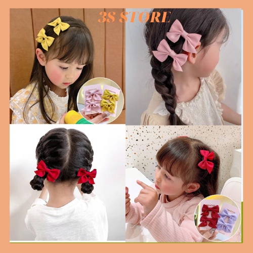 Kẹp tóc nơ cho bé gái cặp tóc Hàn Quốc dễ thương mã KT05