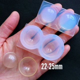SHAKER GLOBE Khuôn silicone cầu rỗng đổ resin gel top giọt sương nail charm