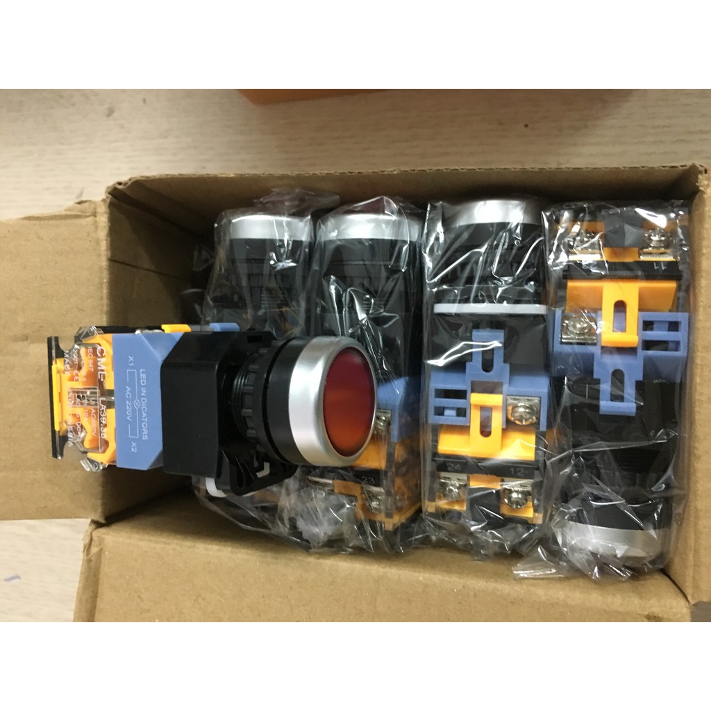 COMBO 10 nút nhấn nhả có đèn CML LA39-11D