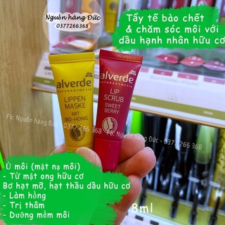 Tẩy da chết môi hữu cơ Bio Đức ALVERDE SUGAR LIP 100% tự nhiên