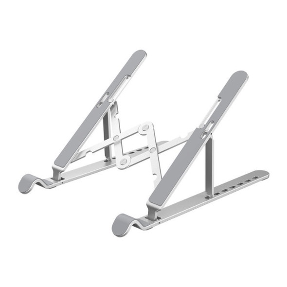 Giá đỡ laptop stand nhôm hỗ trợ tản nhiệt công thái học, có thể gấp gọn chỉnh độ cao để laptop ipad macbook surface D103