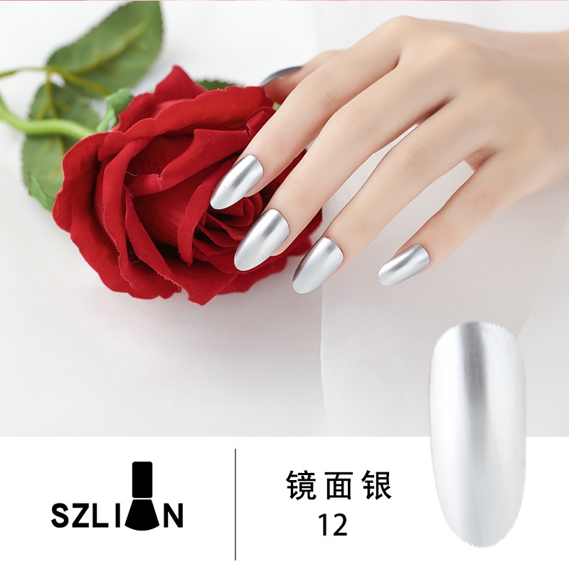 ANNIES Sơn Móng Tay Hiệu Ứng Tráng Gương Màu Vàng / Bạc Lâu Trôi Mau Khô