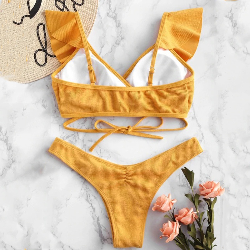 Bộ Bikini 2 Mảnh Màu Sắc Thời Trang Quyến Rũ Cho Nữ