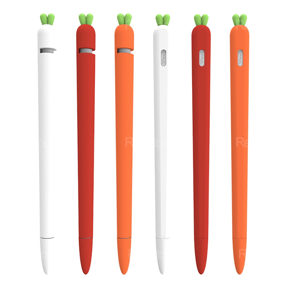 Vỏ bọc bảo vệ bút cảm ứng Apple Pencil 2/1 bằng silicon hình củ cà rốt dễ thương | BigBuy360 - bigbuy360.vn