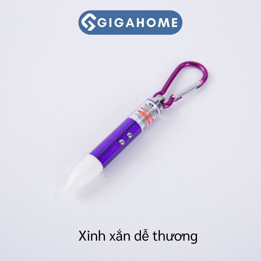 Móc Khóa Đèn Pin 3in1 GIGAHOME Soi Tiền Giả, Laser Đa Năng 8903