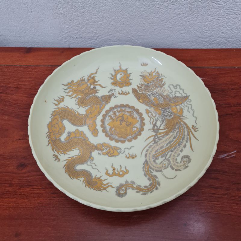 Mâm Bồng Thờ Men Vàng Ánh Kim ⚡️BAO BỂ VỠ⚡️Kích Cỡ Từ 16cm Đến 35cm