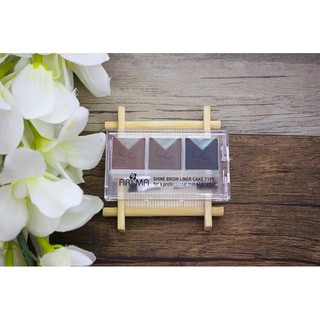 Bột Kẻ Mày Aroma Shine Brown Liner Cake Type