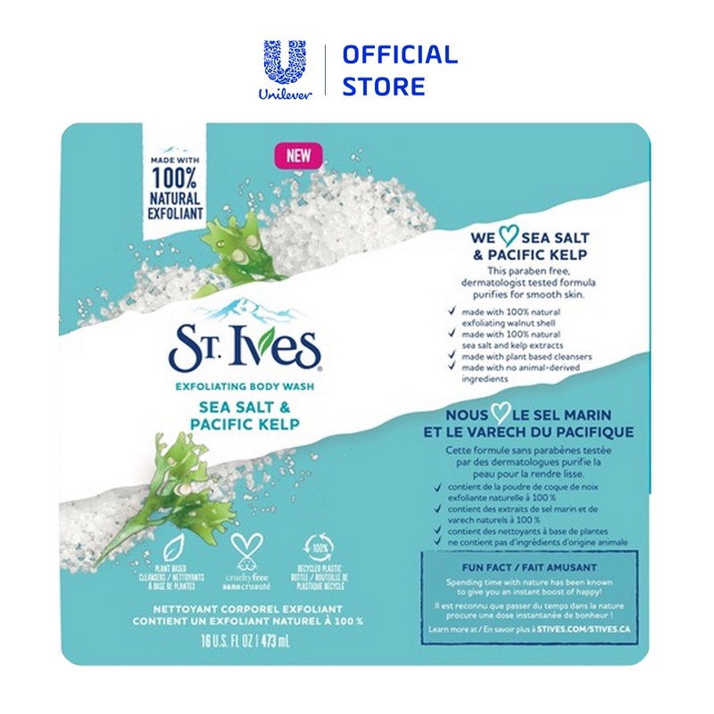 [Mã COSUI03 giảm 8% đơn 150K] Combo 2 chai Sữa tắm dưỡng da St.Ives Muối biển 473ml | BigBuy360 - bigbuy360.vn