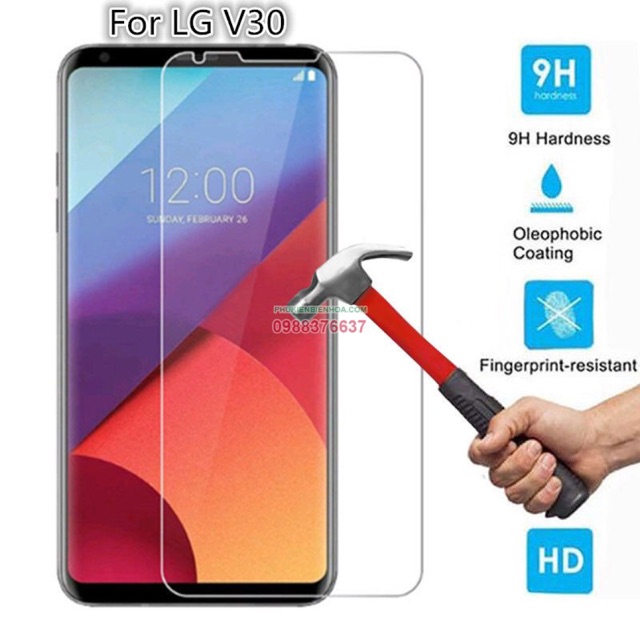 Kính cường lực dẻo LG V30 kèm phụ kiện dán tại nhà