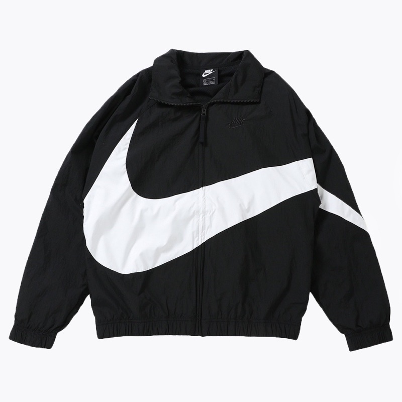 Áo Khoác Dù Jacket Thể Thao Big Swoosh Màu Đen - Vải Cao Cấp