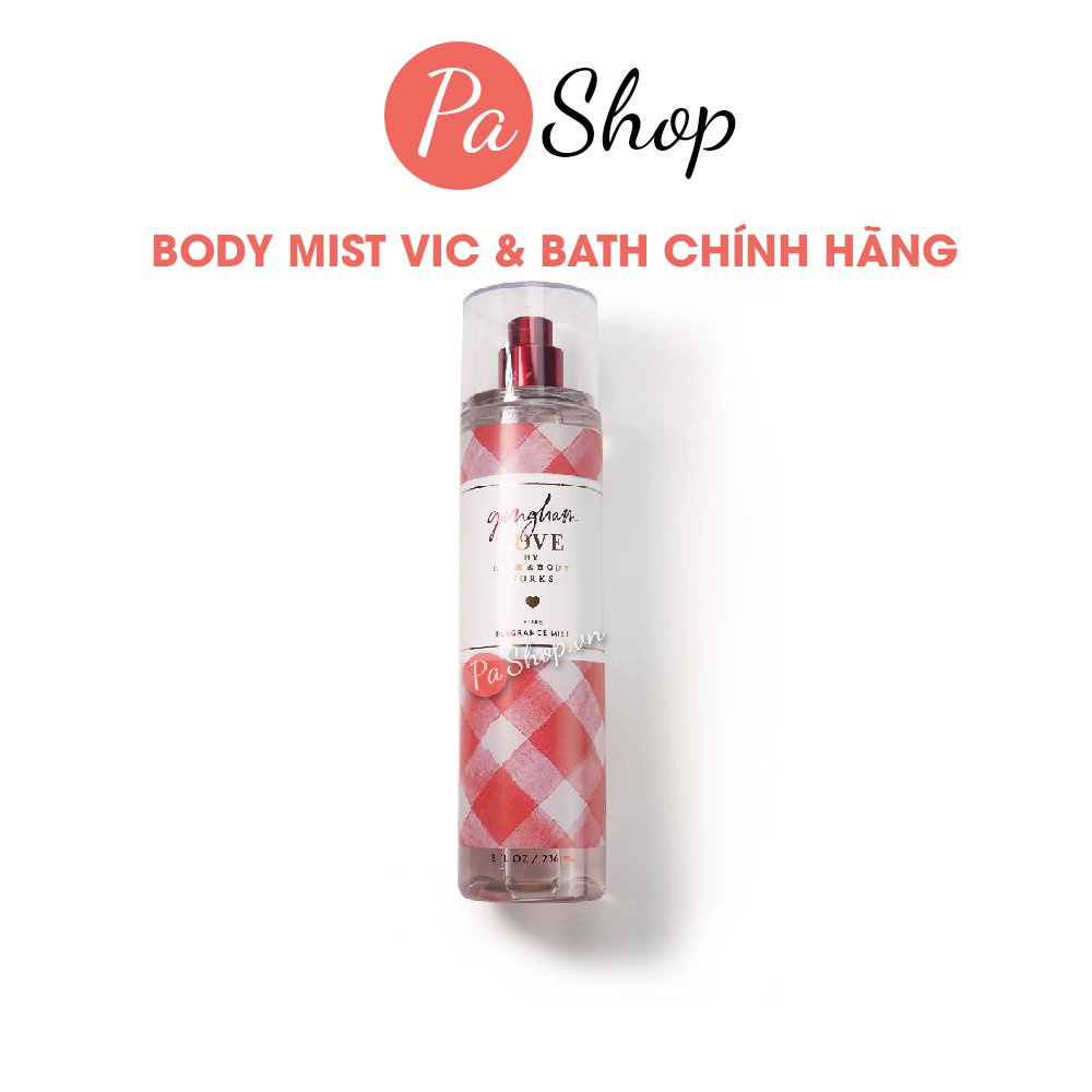 Body mist Gingham Love xịt thơm toàn thân