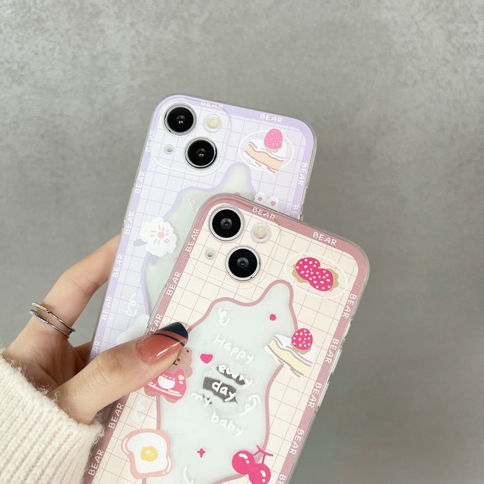VIVO Y36 Y21 2021 Y33T Y33S Y21S Y21T Y20 Y20i Y12A Y12S Y20SG Y20S G Y50 Y30 Y30i Y17 Y12 Y12i Y15 Y3S U10 Y91 Y91i Y93 Y95 Y91C Y1S Y75 Y01 Y15S Y15A Y51 2020 Y31 Y53S Y51A Y19 V20 V23 V23E V21e 4G 5G Cute Cartoon Strawberry Cake Flower Soft Case STD 21