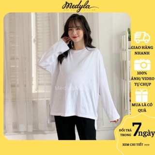 12.12 Áo bầu phông freesize dáng rộng - Áo thun cotton dài tay cho bầu và sau sinh - AT