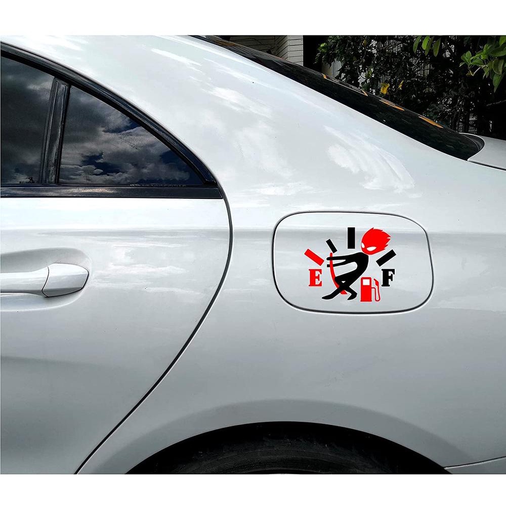 Tem dán nắp bình xăng ô tô (PK168) Sticker trang trí xe hơi