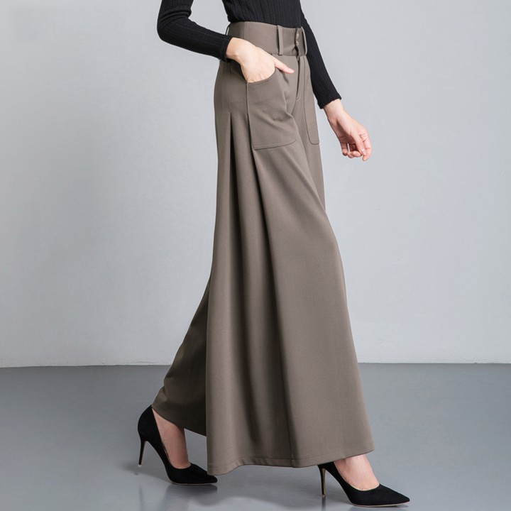 Quần ống rộng nữ đẹp sang trọng vải mềm LN02 | BigBuy360 - bigbuy360.vn