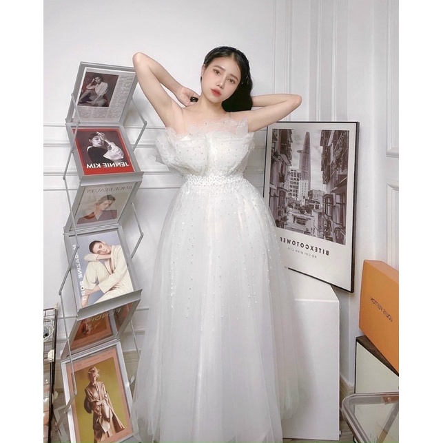 MS1280V ĐẦM MAXI CUP DÚN KẾT BUNG full size S/M/L/Xl