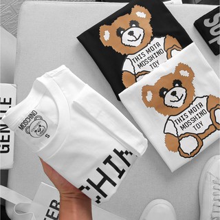 💯💯Áo thun tay lỡ MOSCHINO💯💯 chất liệu cotton co dãn thoáng mát 💯💯Form dáng rộng dành cho cả nam nữ 💯💯