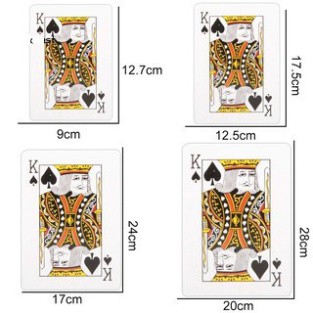 Bộ Bài Tây Bài Poker khổng lồ A4 Bộ bài tây/ bài poker kích thước lớn,cỡ lớn, loại to THẻ bài mini