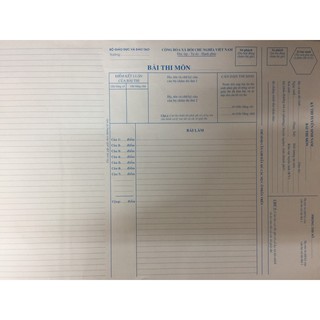 50 tờ Giấy thi khổ A3