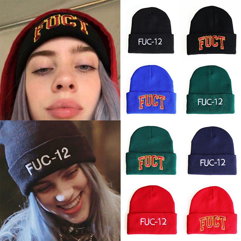 Mũ Beanie Dệt Kim Thêu Chữ Phong Cách Hip Hop Cho Nam Và Nữ